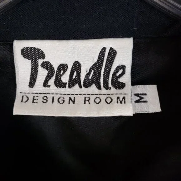 Vintage Treadle Design Room Tapestry Blazer Jacket Mixed Media Wool Blend size M - Picture 6 of 15